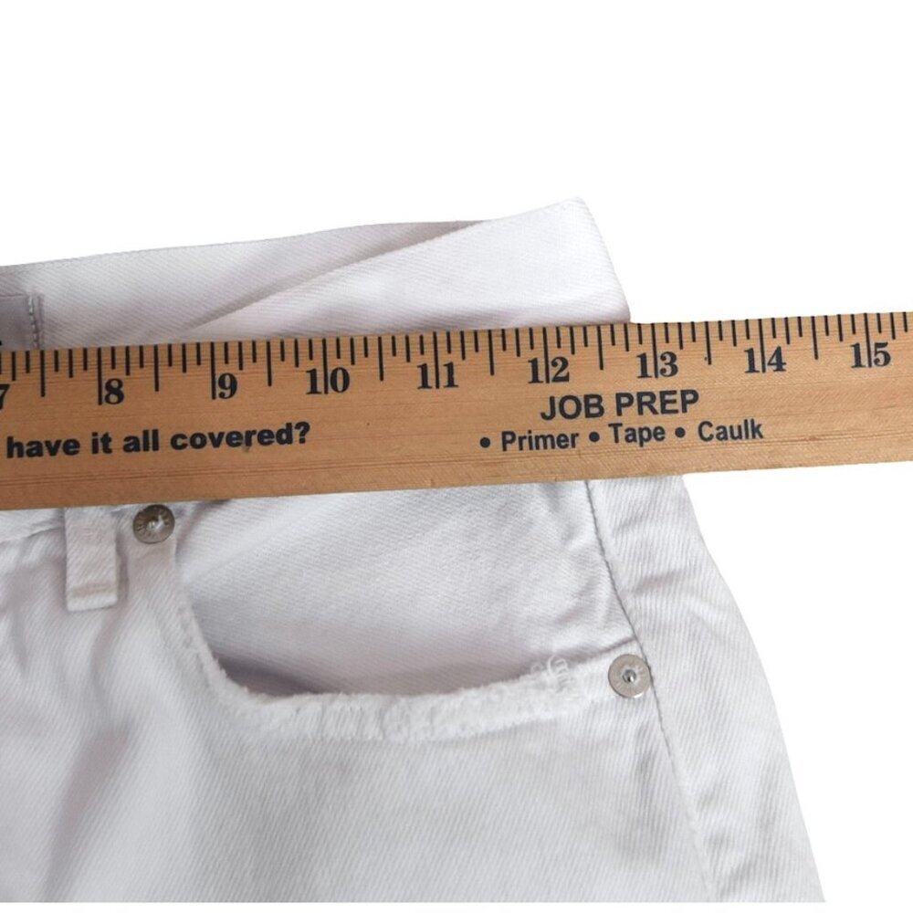 AGOLDE Jamie White Jeans Size 27 100% Cotton Button Fly Made in USA Preppy - Picture 7 of 10